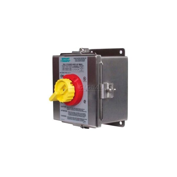 Bryant NEMA 4X Stainless Steel Toggle Switch in Enclosure, 30 AMP 600V 664S33D - main